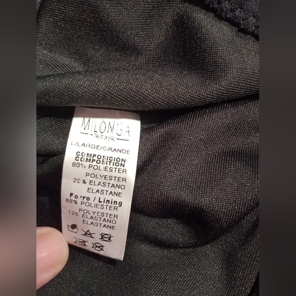 Milonga Beachwear Black Sz L Haute One Piece **NWT** - Picture 9 of 9